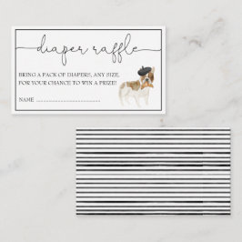 Neutrale Windelung für das französische Bulldoggen Begleitkarte