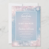 Neutrale Winter Wonderland Baby Shower Einladung (Vorderseite)