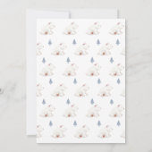 Neutrale Winterpolarbärdusche Dankeskarte (Rückseite)