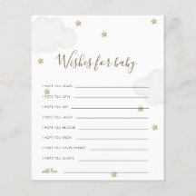 Neutrale Wolken und Sterne für Kinder