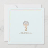 Neutrale Woodland Teddy Bear Fun Babydusche Einladung (Rückseite)