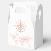 Neutrale World Map Reiseabenteuerdusche Geschenkschachtel (Geöffnet)