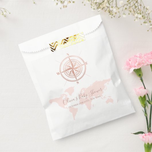 Neutrale World Map Reiseabenteuerdusche Geschenktütchen (Versiegelt)