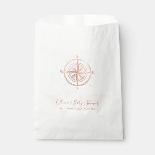 Neutrale World Map Reiseabenteuerdusche Geschenktütchen (Vorderseite)