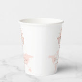 Neutrale World Map Reiseabenteuerdusche Pappbecher (Rechts)