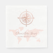 Neutrale World Map Reiseabenteuerdusche Serviette (Vorderseite)