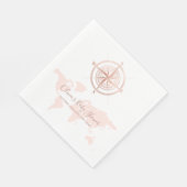 Neutrale World Map Reiseabenteuerdusche Serviette (Ecke)