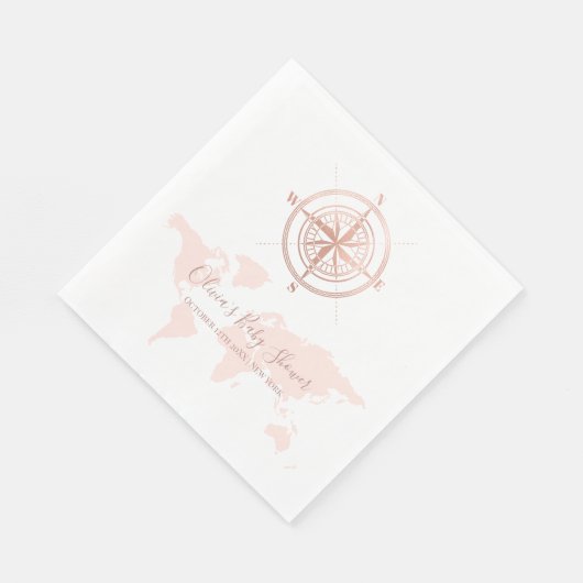 Neutrale World Map Reiseabenteuerdusche Serviette (Ecke)