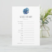 Neutrale Wünsche für Kinder in den Bereichen Mond  Hinweiskarte (Stehend Vorderseite)