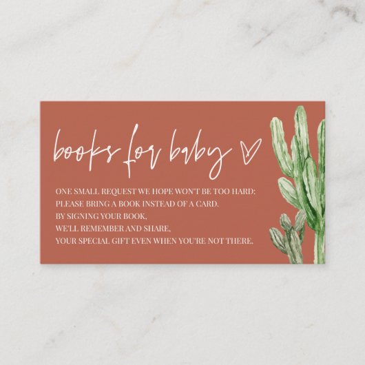 Neutrale Wüstenbücher für Kinder Begleitkarte (Vorderseite)