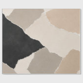 Neutrale zerrissene Papiercollage-Geschenkpapier Geschenkpapier (Flach)