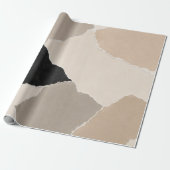 Neutrale zerrissene Papiercollage-Geschenkpapier Geschenkpapier (Ungerollt)