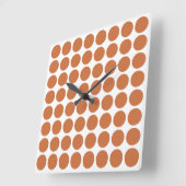 Neutrale Zest-Punkte Quadratische Wanduhr (Winkel)