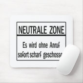 Neutrale Zone, Berliner Mauer, Deutschland-Zeichen Mousepad (Mit Mouse)