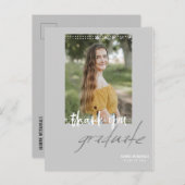 Neutraler Abschluss für Geschlechter Danke Postkar Einladungspostkarte (Vorne/Hinten)