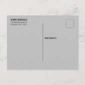 Neutraler Abschluss für Geschlechter Danke Postkar Einladungspostkarte (Rückseite)