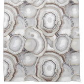 Neutraler Agate Stone Duschvorhang (Vorderseite)