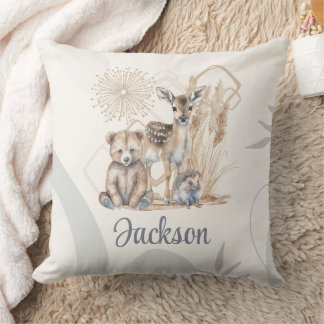 Neutraler Baby-Name Boho Bear Deer Gender Kissen