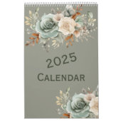neutraler Blumenkalender 2025 Kalender (Titelbild)