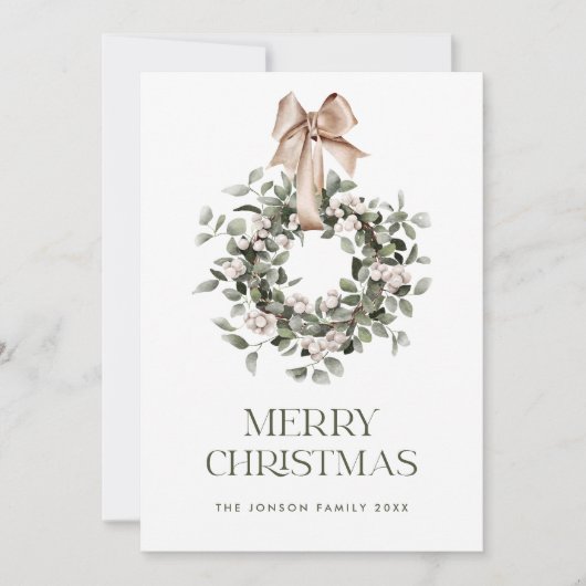 Neutraler Bohemischer Weihnachtskriegsgruß Feiertagskarte (Vorderseite)