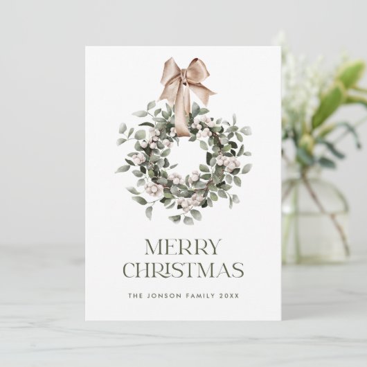 Neutraler Bohemischer Weihnachtskriegsgruß Feiertagskarte (Stehend Vorderseite)