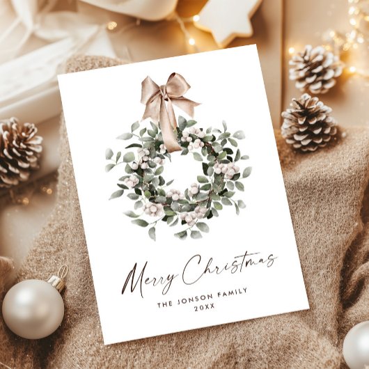 Neutraler Bohemischer Weihnachtskriegsgruß Feiertagskarte