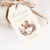 Neutraler Boho Bear Baby Duwer Gefallen Geschenkanhänger