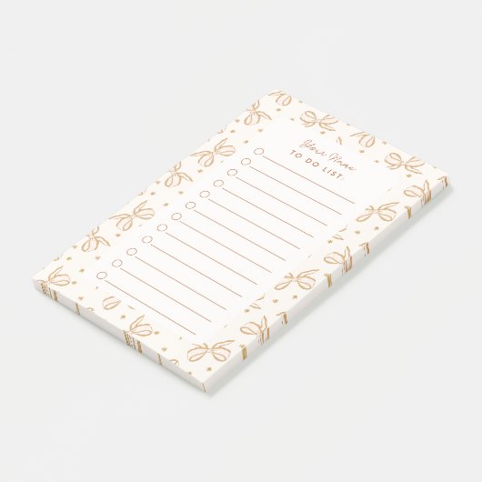 Neutraler Boho beugt Personalisierten Karo zu tun Post-it Klebezettel (angewinkelt)