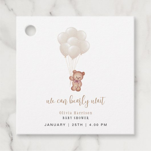 Neutraler Boho Gender können wir frühzeitig auf Ba Geschenkanhänger (Vorderseite)