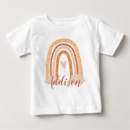 Neutraler Boho Regenbogen Kinder Kleinkind T - Shi Baby T-shirt
