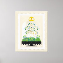 Neutraler Botanischer Bunny Cloche Französischer B