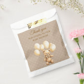 Neutraler brauner Teddybär-Baby-Shower Geschenktütchen (Versiegelt)
