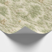 Neutraler Bunny-Bär-Picknick-Blumengarten (1) Geschenkpapier (Ecke)