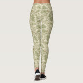 Neutraler Bunny-Bär-Picknick-Blumengarten (1) Leggings (Rückseite)