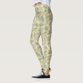 Neutraler Bunny-Bär-Picknick-Blumengarten (1) Leggings (Links)