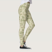 Neutraler Bunny-Bär-Picknick-Blumengarten (1) Leggings (Rechts)