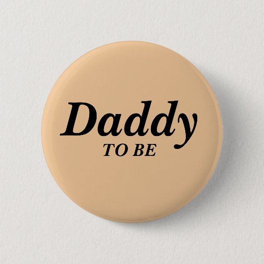 Neutraler Daddy als Baby-Duschknopf Button (Vorderseite)