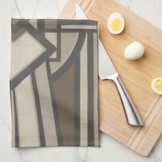 Neutraler Deko-Panel I Handtuch (Viertel Falte)