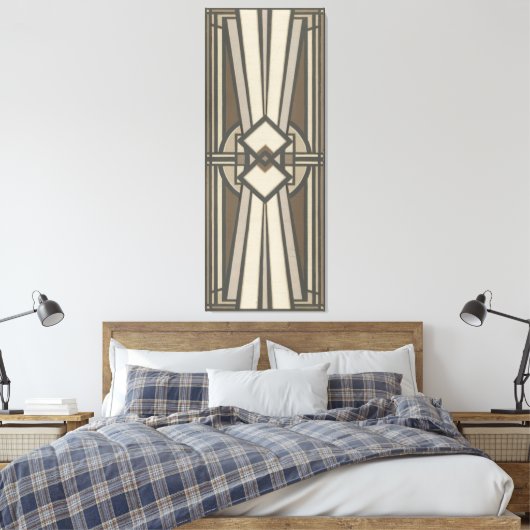 Neutraler Deko-Panel I Leinwanddruck (Insitu (Schlafzimmer))