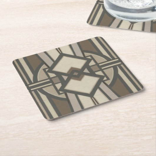 Neutraler Deko-Panel I Rechteckiger Pappuntersetzer (angewinkelt)