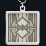 Neutraler Deko-Panel I Versilberte Kette<br><div class="desc">Muster</div>