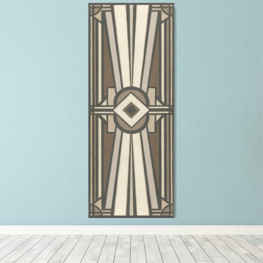 Neutraler Deko-Panel II Leinwanddruck (Insitu (Holzboden))