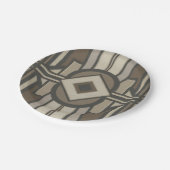 Neutraler Deko-Panel II Pappteller (Schrägansicht)