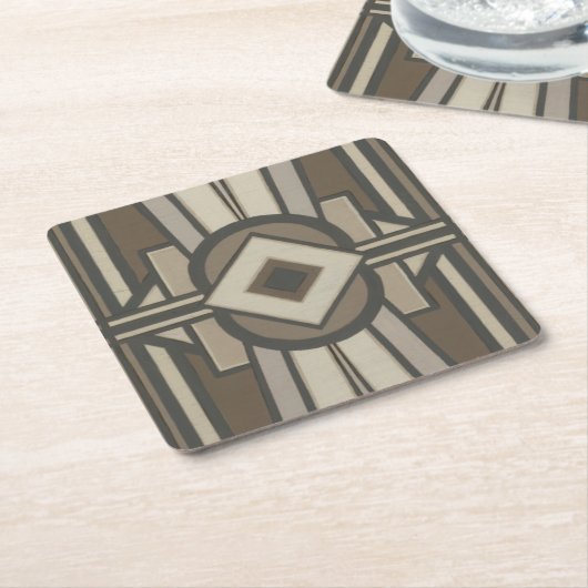 Neutraler Deko-Panel II Rechteckiger Pappuntersetzer (angewinkelt)