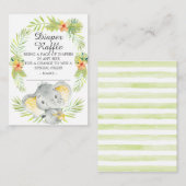 Neutraler Dschungel Elephant Windschutzscheibe Begleitkarte (Vorne/Hinten)