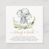 Neutraler Elefant des niedlichen Geschlechts bring Begleitkarte (Vorderseite)