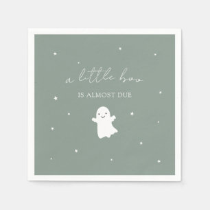 Neutraler Fall Babydusche für das männliche grüne Serviette