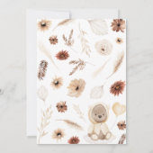 Neutraler Fall Bärendusche Einladung (Rückseite)