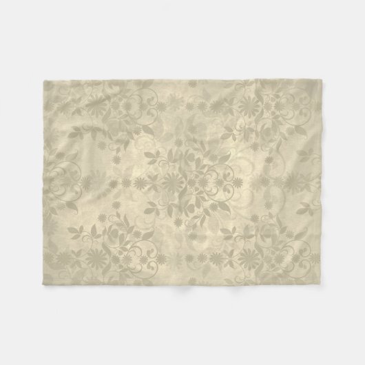 Neutraler, feuchter Tan aus doppelter Flora Fleecedecke (Vorderseite (Horizontal))