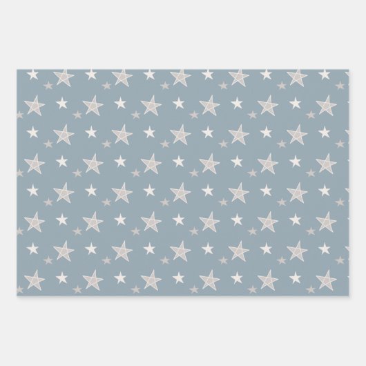 Neutraler Gaumen von Bauble- und Weihnachtssteinen Geschenkpapier Set (Vorderseite 3)